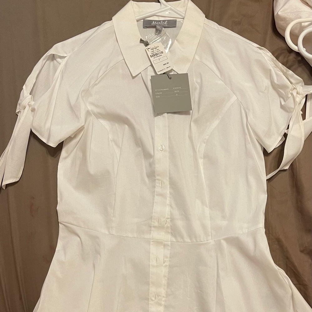 White button up top NWT!!!